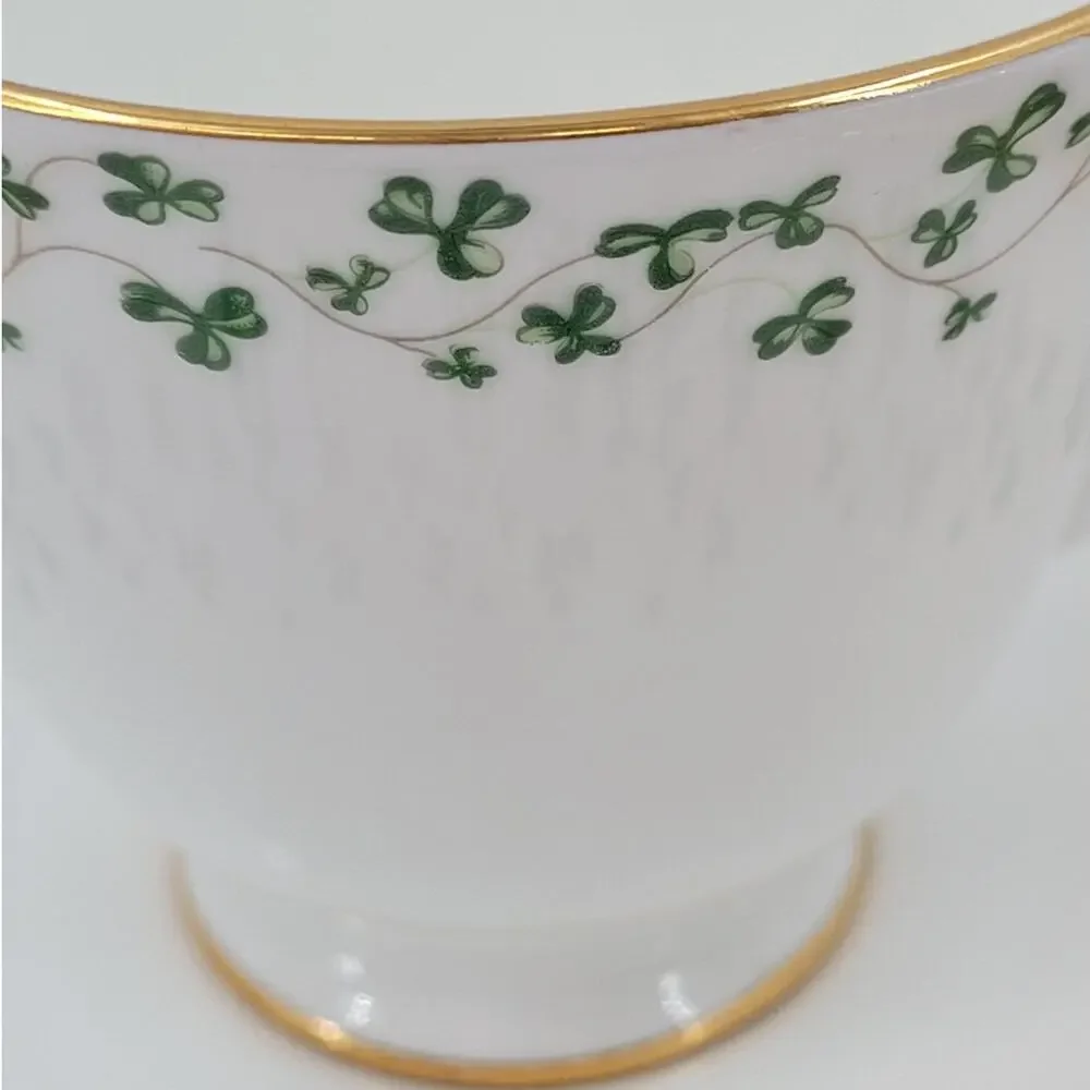 Royal Tara Shamrock‎ Teacup and Saucer Fine Bone China Irish Teatime 2-2 cottage